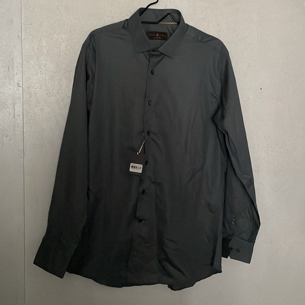 Robert Talbott Tailored Fit Large Green Long Sleeve Shirt. 17 Collar